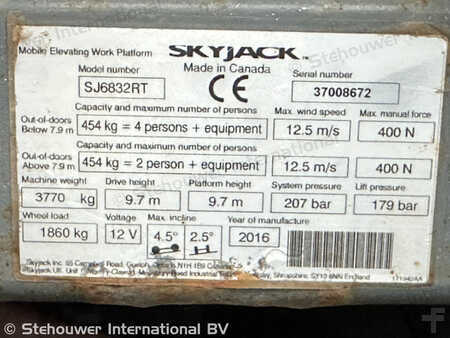 Scissors Lifts 2016  Skyjack SJ6832RT SJ6832 RT SJ 6832 SJ6826 (9)