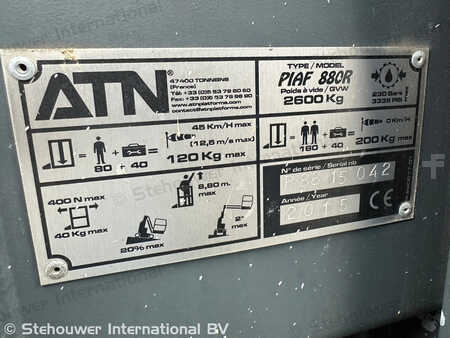 Nacelle à mât vertical 2015  ATN Piaf 880R (10)