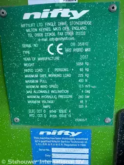 Teleszkópemelvény 2017  Niftylift HR17 Hybrid 4x4 (15)