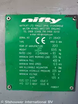 Plataformas articuladas 2013  Niftylift HR21D 4x4 HR21 Diesel HR 21 (19)