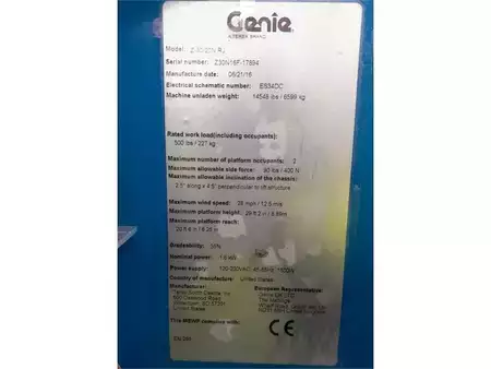 Kloubová pracovní plošina 2016  Genie Z-30/20N RJ (11)