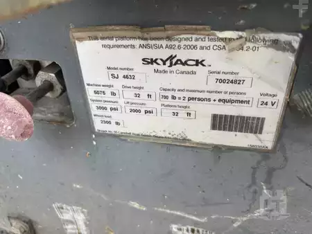 Scissor lift 2015  SKYJACK SJIII4632 (5)