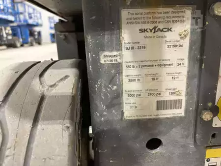 Scissor lift 2019  SKYJACK SJIII3219 (5)