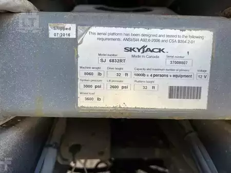 Scissor lift 2016  SKYJACK SJ6832RT (11)