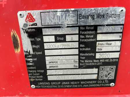 Scissor lift 2020  LGMG AS4046E (9)