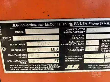 Telescopic boom lift 2017  JLG 460SJ (11)