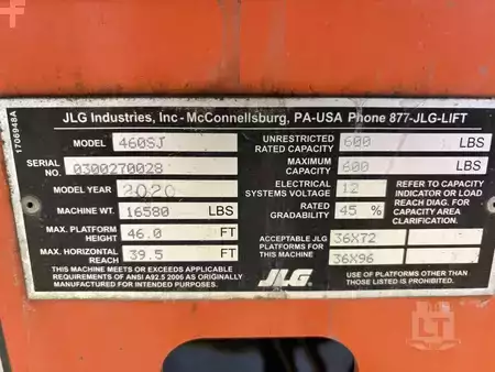 Telescopic boom lift 2020  JLG 460SJ (13)