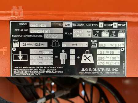 Plataforma Telescópica 2022  JLG 600S HC3 (20)