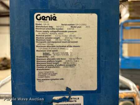 Vertical mast lift 2012  Genie GR20 (35)