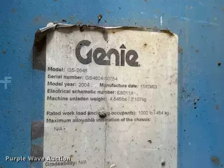 Scissor lift 2004  Genie GS-2646 (38)