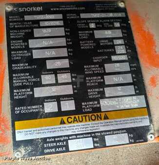 Vertical mast lift 2015  Snorkel TM12 (26)