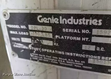 Vertical mast lift - Genie Dual DPL30 (17)