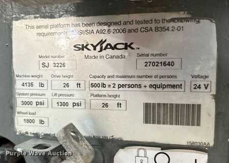 Scissor lift 2014  Skyjack 3226 (32)