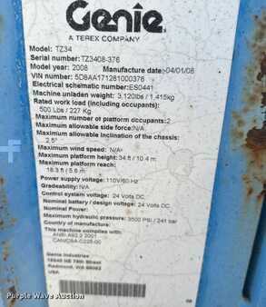 Telescopic boom lift 2008  Genie TZ34 (37)