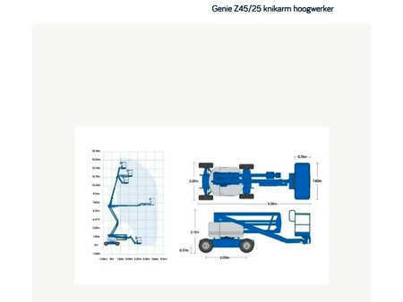 Kloubová pracovní plošina 2016  Genie Z45/25 (12)