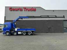 Grues mobiles Scania R580 V8 8X4 TREKKER-BAKWAGEN COMBI + HMF 4020-K5 KRAAN/KRAN/CRAN