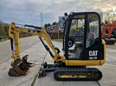 Mini excavators Caterpillar 301.7D met lage urenstand