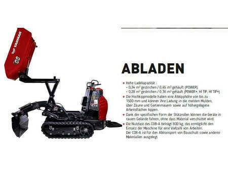 Mini dúmpers 2023 Yanmar C08-A HITIP Plus Raupendumper mit Schaufel (7)