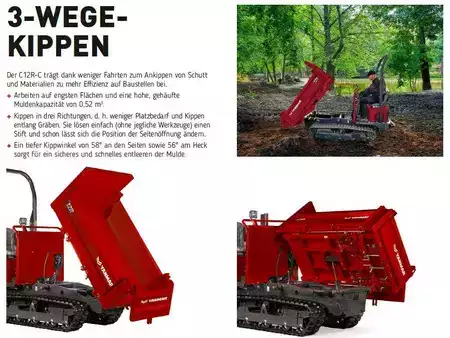 Bandgrävare Dumprar 0 Yanmar Carrier C12R-C 3-Seiten-Kipper (2)