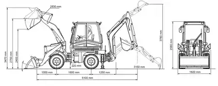 Retroescavadora compacto 2026 Günstig B910 (20)