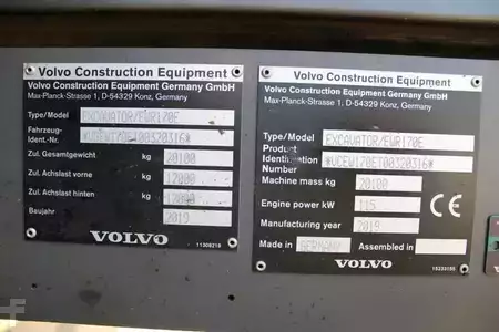 Koparki kołowe 2019 Volvo EWR170E (2)