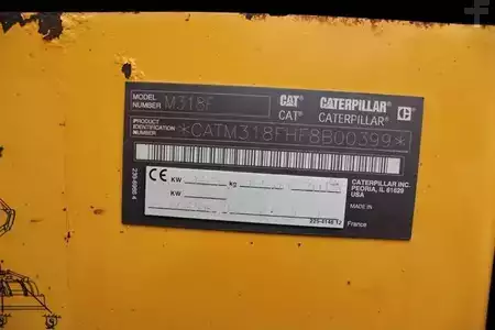 Mobiele graafmachines 2015 Caterpillar M318F - Reifen mit Stollenprofil Nr.: 399 (2)