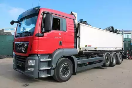 Lastkraftwagen 0 MAN TGS 35.470 8x2 BL KRAN LOGLIFT F J 2640 Nr: 855 (1)