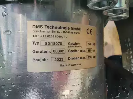 Ráépithetö részek 2023 DMS SG18070 Sortiergreifer DEMO / inkl. Rotator / 2023 (17)