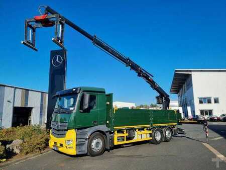 Mercedes-Benz Antos 2542 LL 6x2 Baustoffpritsche Kran Hiab 177