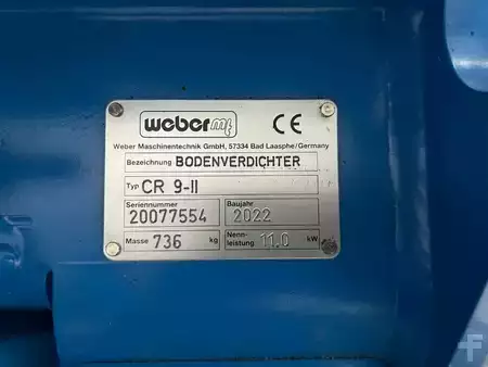 Pozostałe 2022 Weber CR 9 Hatz-Diesel Rüttelplatte 736kg / DEMO (11)