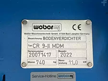 Pozostałe 2022 Weber CR 9 MDM Hatz-Diesel / 740kg / E-Start / DEMO (11)