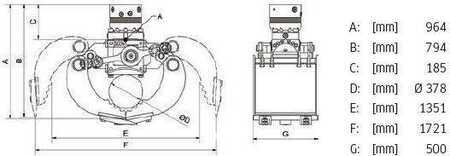 DMS SG9050 inkl. Rotator Sortiergreifer / NEU