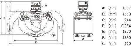 DMS SG12060 inkl. Rotator / Sortiergreifer / NEU