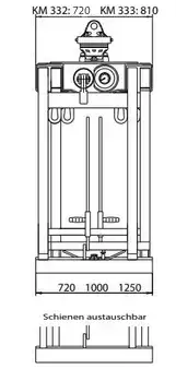 Andet 0 Kinshofer Palettenzange / Zange KM 332 V - 1100 / NEU lagern (14)