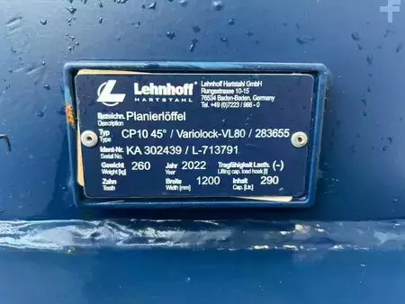 Påbygningsaggregater 2022 Lehnhoff Planierlöffel CP 10 / MS08 / 1.200 mm / NEU (11)