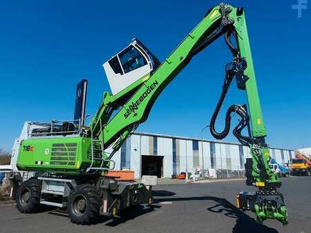 Excavadoras de ruedas 2021 Sennebogen 718 / inkl. Albach Fällzange / nur 640h! (2)