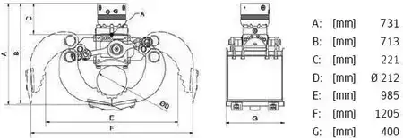 Work Tools 0 DMS SG6040 Grabgreifer Sortiergreifer / NEU / lagernd (16)