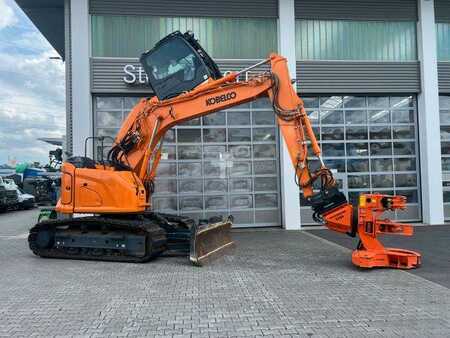 Bæltegraver 2021 Kobelco ED160 BR-7 / nur 999h! / Woodcracker Löffelpaket (11)