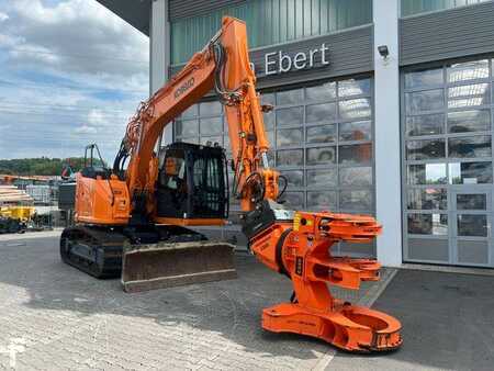 Bæltegraver 2021 Kobelco ED160 BR-7 / nur 999h! / Woodcracker Löffelpaket (3)