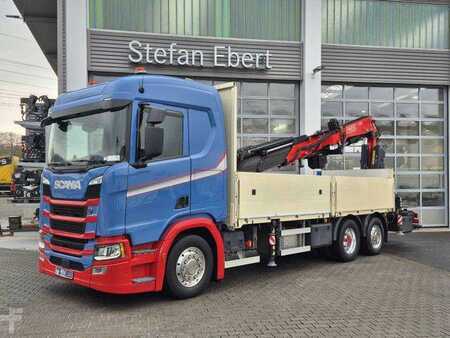 Scania R 450 6x2 Kran Fassi 295 JIB Seilwinde Funk