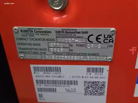 Minigraver 2023 Kubota KX037-4 GL (12)
