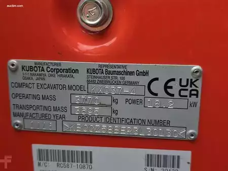 Minigraver 2023 Kubota KX037-4 GL (14)