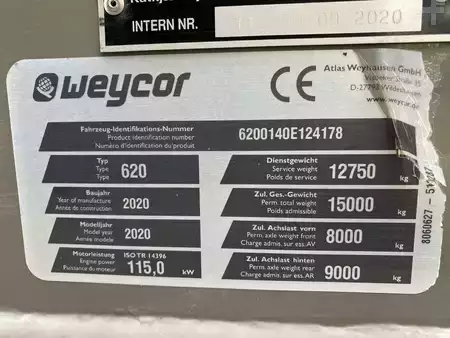 Kolové nakladače 2020 weycor AR620 (11)