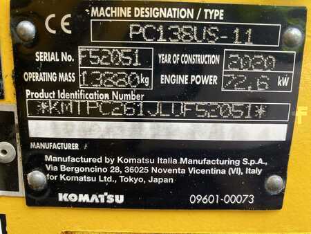 Sonstige 2020 Komatsu PC138US-11 (12)