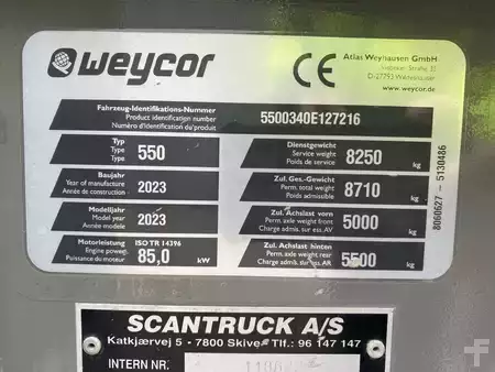 Kerekes rakodó 2023 weycor AR550 HS (11)