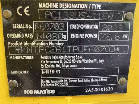 Rupsgraafmachines 2023 Komatsu PC138US-11EO (10)