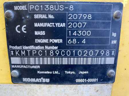 Outro 2007 Komatsu PC138US-8 (10)