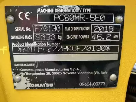 Minibagry 2019 Komatsu PC80MR-5 (10)