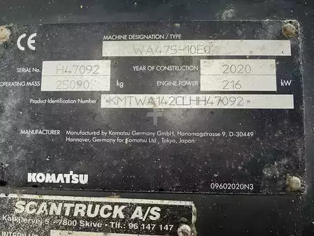 Pyöräkuormaajat 2020 Komatsu WA475-10EO (11)