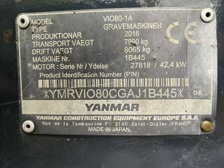 Minigraafmachines 2016 Yanmar VIO80-1A (12)